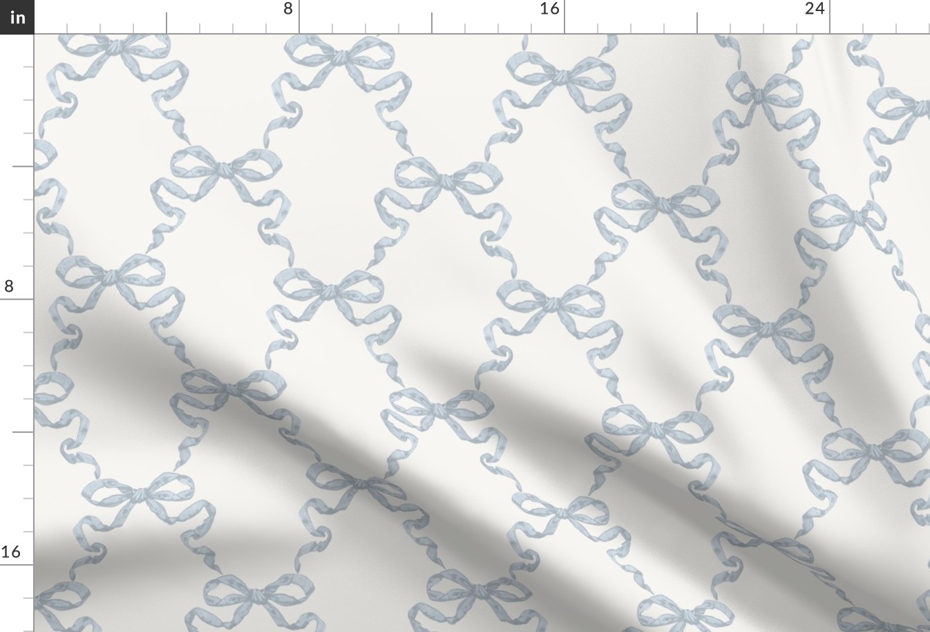 Small Hannah Ribbon Trellis Quiet Blue