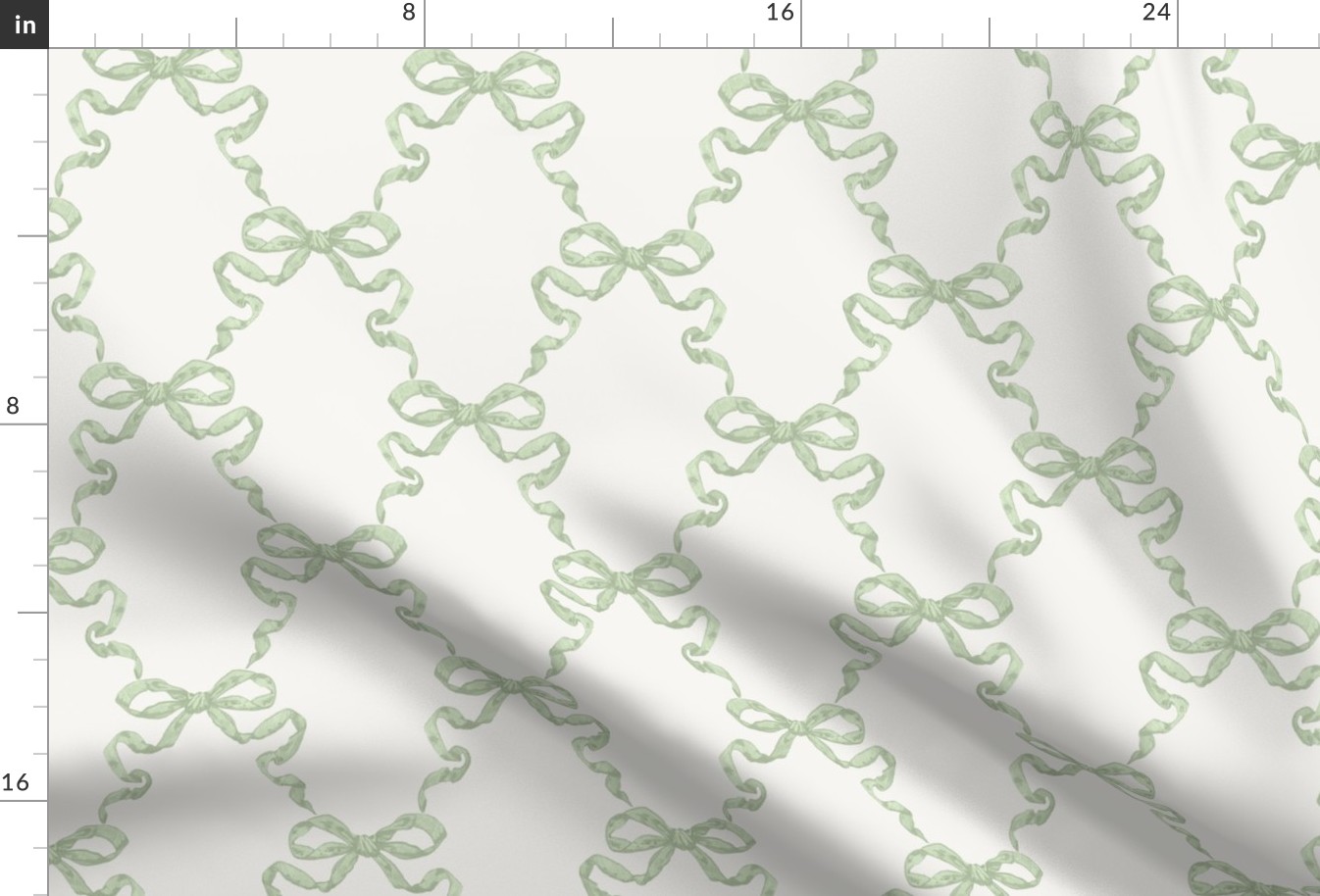 Small Hannah Ribbon Trellis Quiet Green 