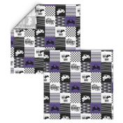 3 inch SxS//A little Dirt never hurt//Purple - Wholecloth Cheater Quilt