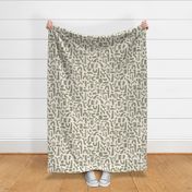 Abstract Cuted Shapes - Grey Green