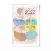 2022 Wall Calendar // beige background 