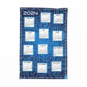 2024 Techno Tea Towel Calendar
