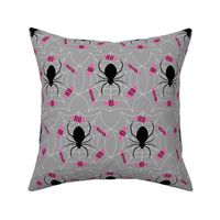 Candy Spider Web - Gray, Large