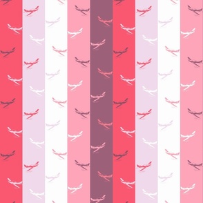 Airplanes on Pink Stripes