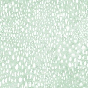 Animal Spots 2f Mint seafoam green white