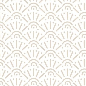 Moroccan style boho abstract sunshine design sweet abstract nursery texture soft pastel sand beige on white