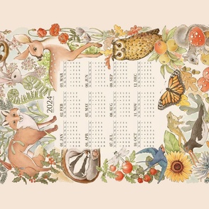 Illustrated Seasons - 2024 Calendar