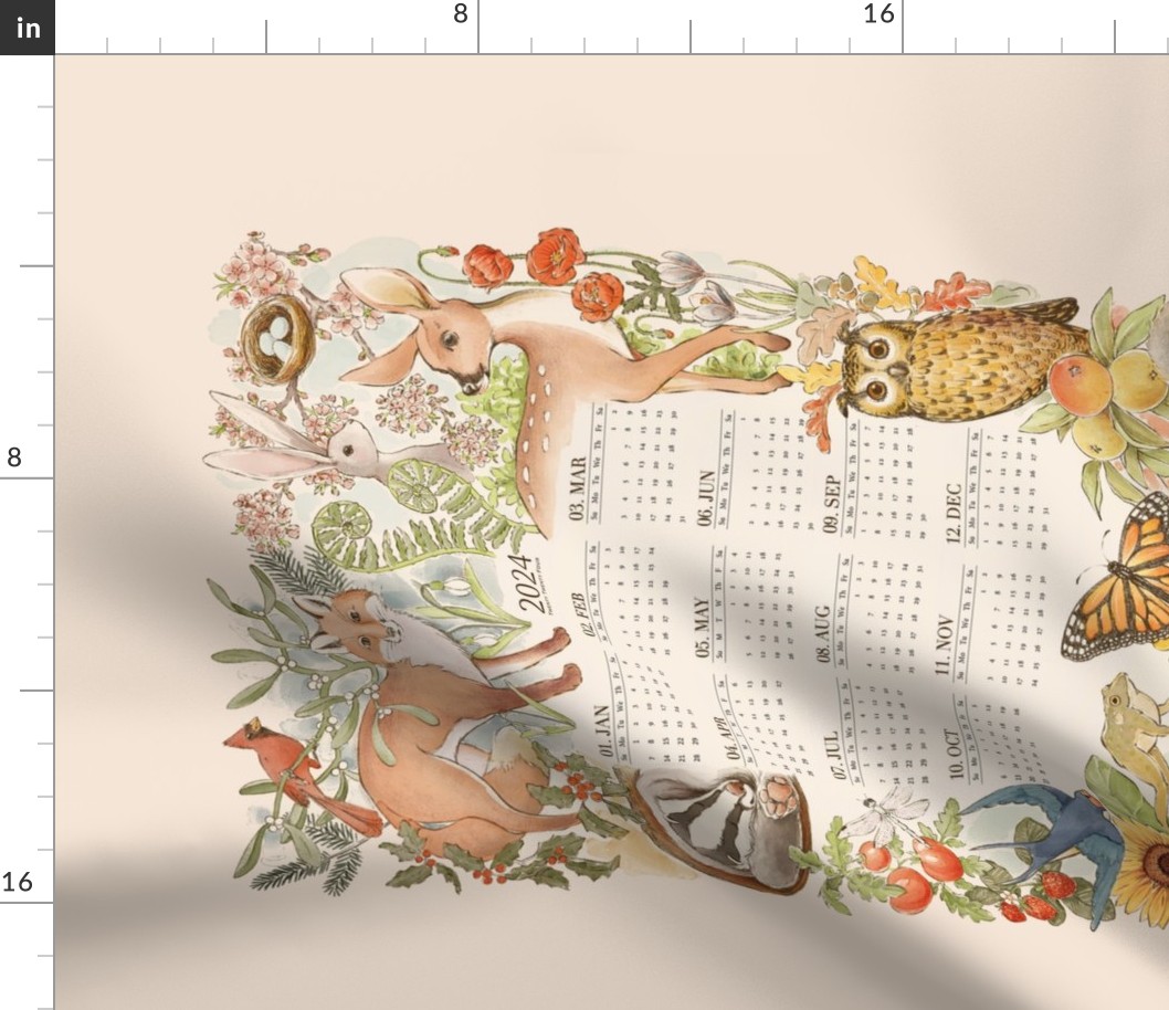 Illustrated Seasons - 2024 Calendar
