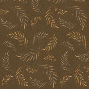 palm leafs (brown monochrome)