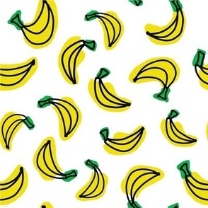 Fun Yellow Banana Seamless Pattern