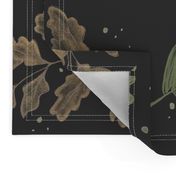  Dark Botanical Leaves - Wallpaper Scale