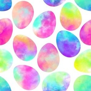 Watercolor Easter Eggs (medium scale)