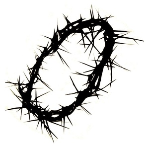 Crown of thorns 12” monotone