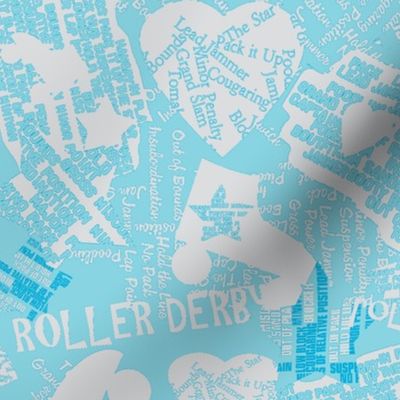 Do You Speak Roller Derby? - Blue/Lt. Gray