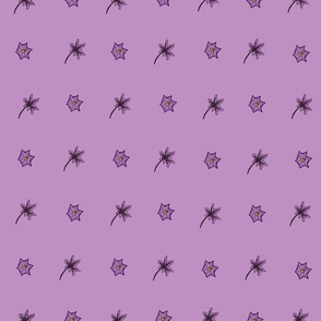Border Print - Eggplants  ONLY FOR 42" wide Fabric