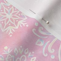 Iridescent Snowflakes - Pink