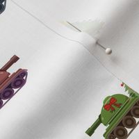 Tanks for Christmas - Little Boys Fabric