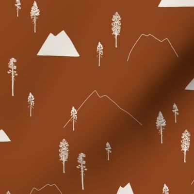 Mountain Peak & Pine x Rust and Fog