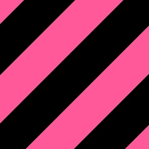 Bold Memphis Diagonal Lines Pink Jumbo