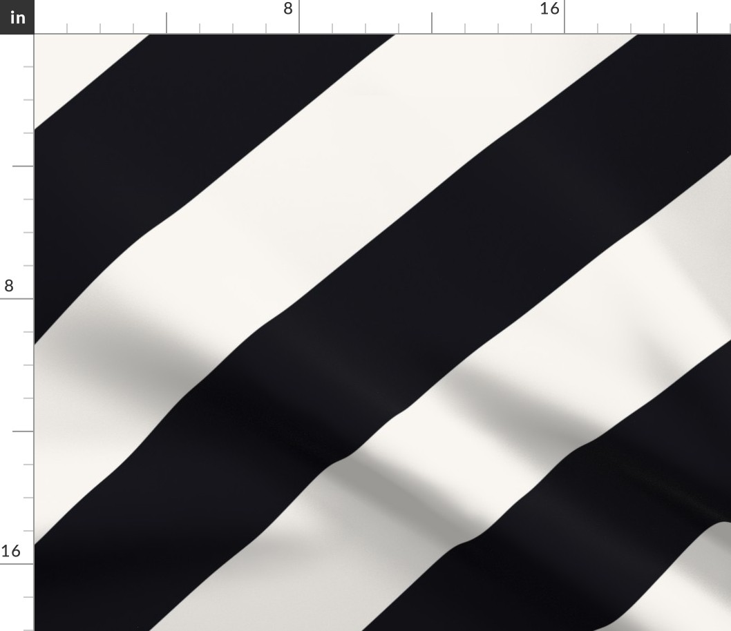 Pastel Memphis Diagonal Lines Black and White Jumbo