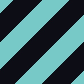 Pastel Memphis Diagonal Lines Teal Jumbo