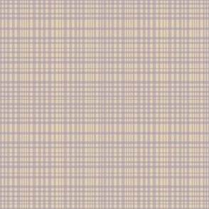 Plaid / Lilac on cream