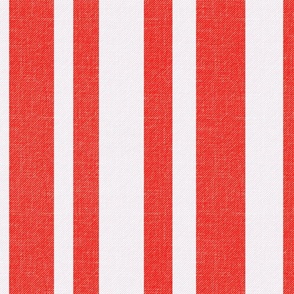 Cabana Irregular Stripes Bright Red