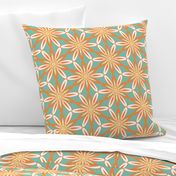 Jennifer  white daisy orange jade  trending current table runner tablecloth napkin placemat dining pillow duvet cover throw blanket curtain drape upholstery cushion duvet cover clothing shirt wallpaper fabric living home decor 