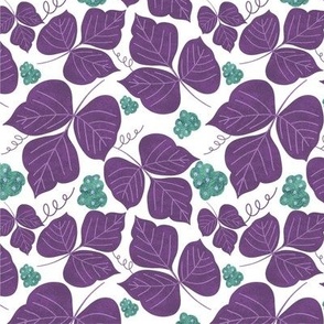 kudzu - purple on white