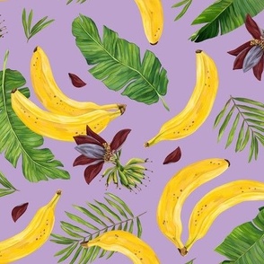 Bananas pattern (purple)