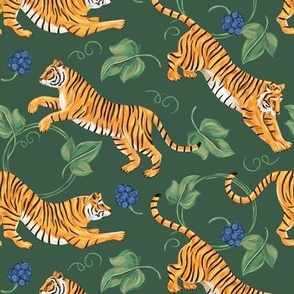 Tiger and  blackberry (green)