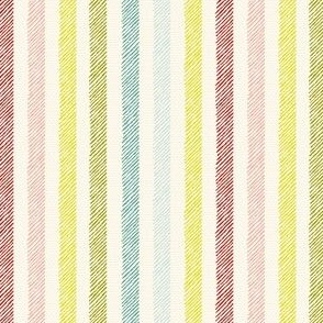 Rough Hand Drawn Stripes // Colorful