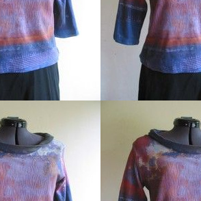 Tee made from painted wall fabric