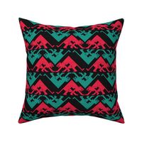 EDGY CATS GO SOUTHWEST - TURQUOISE AND MAGENTA