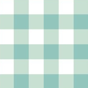 Gingham Soft Teal