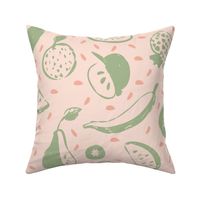 Fruits pattern pink