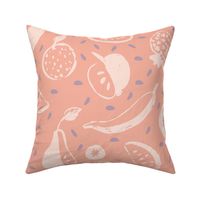 Fruits pattern pink and purple