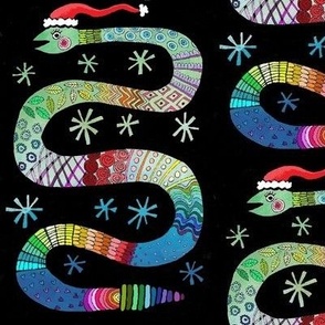 Christmas Rainbow Snake