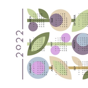 Calendar 2022 | Geometric Flowers