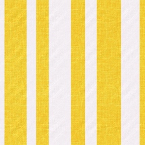 Cabana Irregular Stripes Yellow and White 
