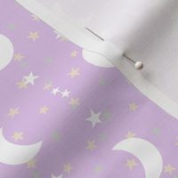 Baby Sheep Moon and Stars Violet