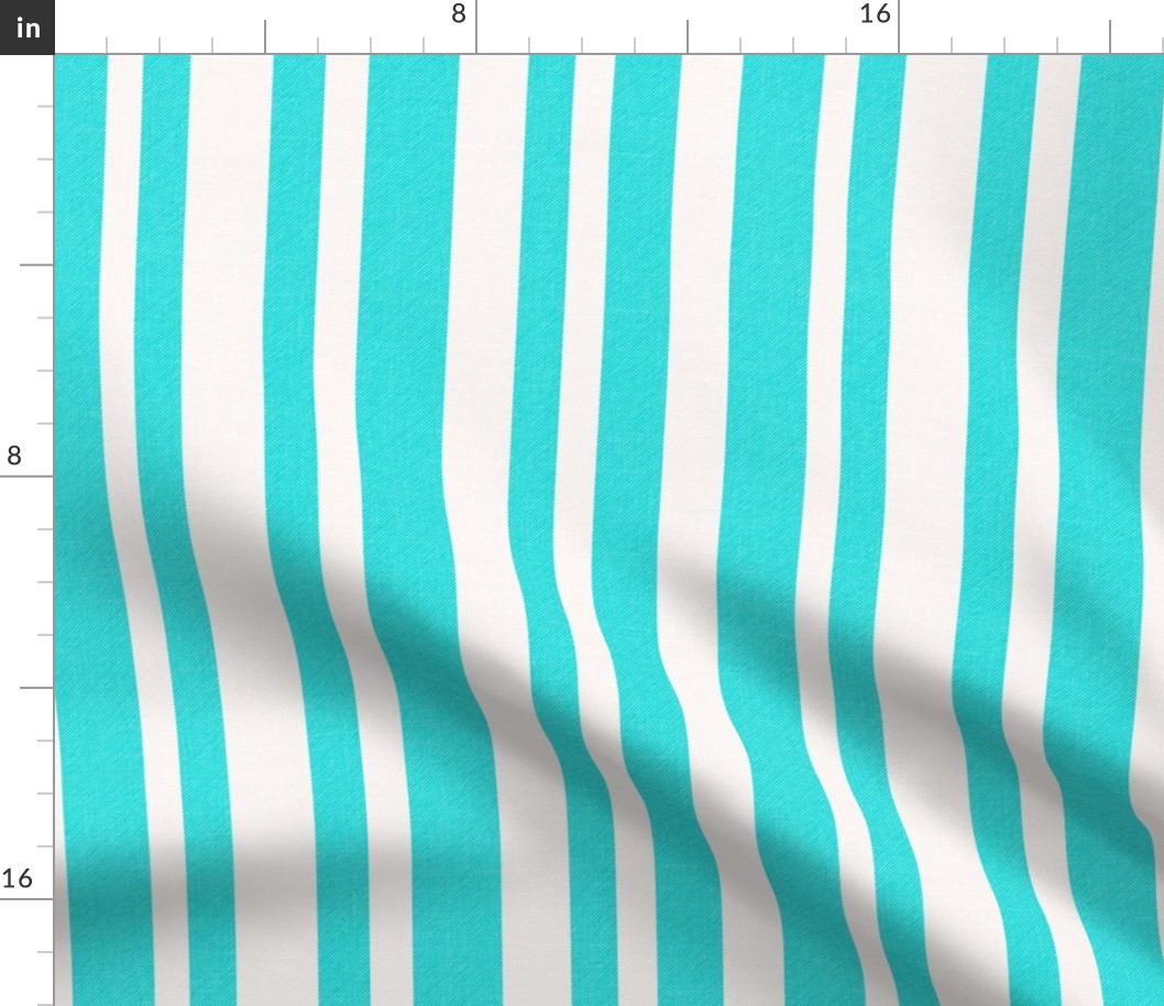 Cabana Irregular Stripes Turquoise Smaller
