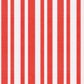 Cabana Irregular Stripes Bright Red Smaller