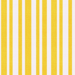 Cabana Irregular Stripes Yellow and White Smaller