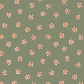 Kurrajong Flowers / Sage Green