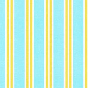 Cabana Stripes Turquoise and Yellow