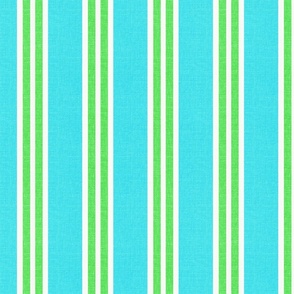 Cabana Stripes Turquoise and Green