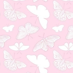 Soft Flutters on Light Pink