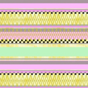 Sweet Pastel Stripes -- Pastel Yellow, Pastel Green, Pastel Pink Stripe -- 300dpi (50% of Full Scale)