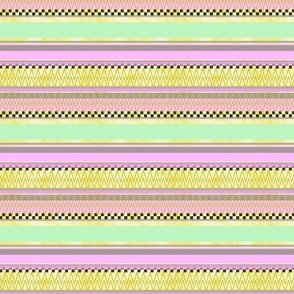 Sweet Pastel Stripes -- Pastel Yellow, Pastel Green, Pastel Pink Stripe -- 600dpi (25% of Full Scale)